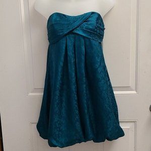 Forever 21 Teal Bubble Mini Dress
